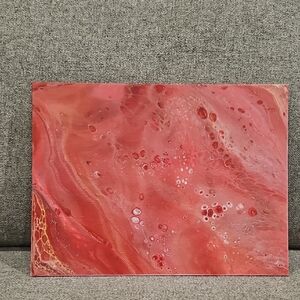 Abstract Red Canvas (Panel) Art